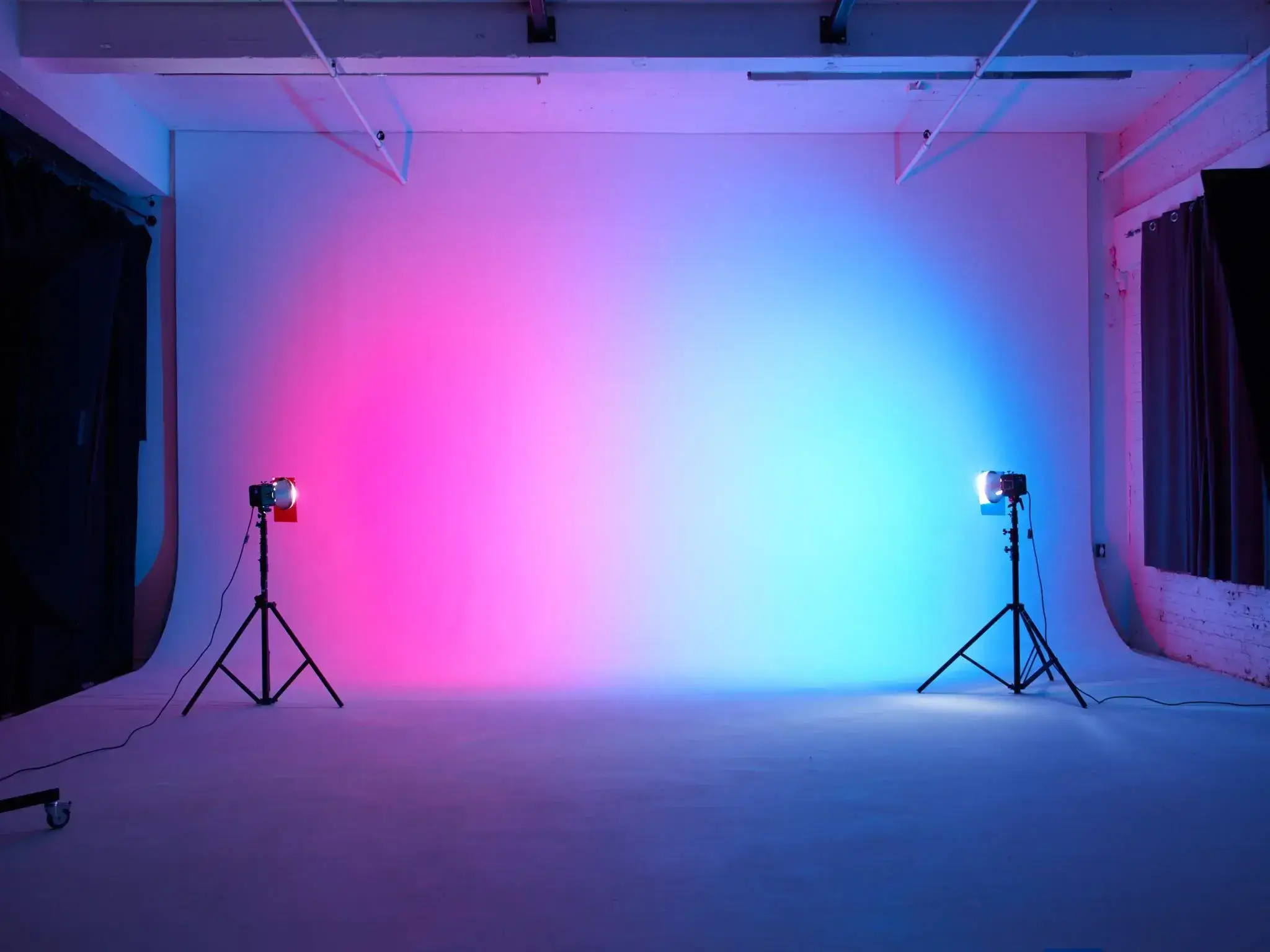Cyclorama studio setup